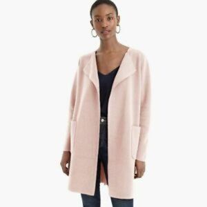 J.Crew "Juliette Collarless Sweater Blazer"